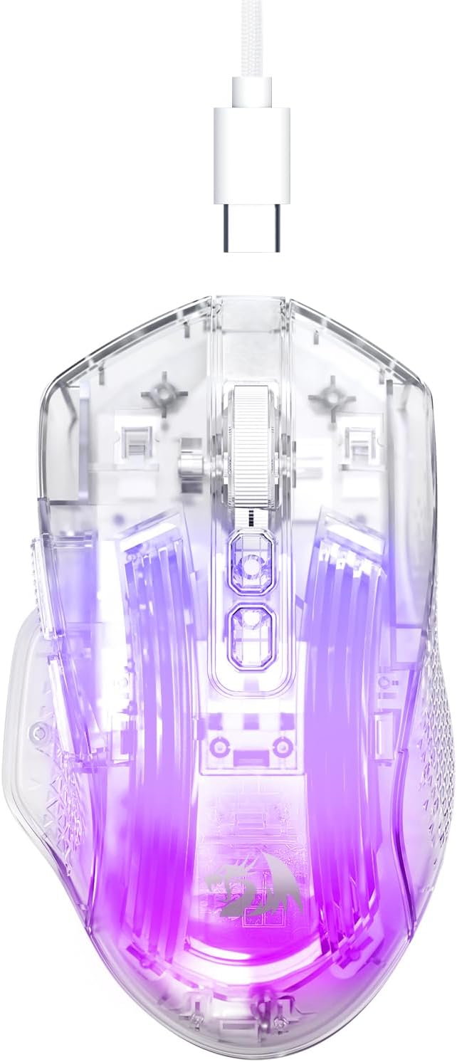 Putih M695ct 24,000 dpi 8 RGB LED backlit Modewired Gaming Mouse